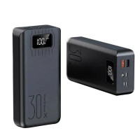 Потужний Power Bank 30000 mAh з LED-дисплеєм  універсальний портативний акумулятор для подорожей і роботи